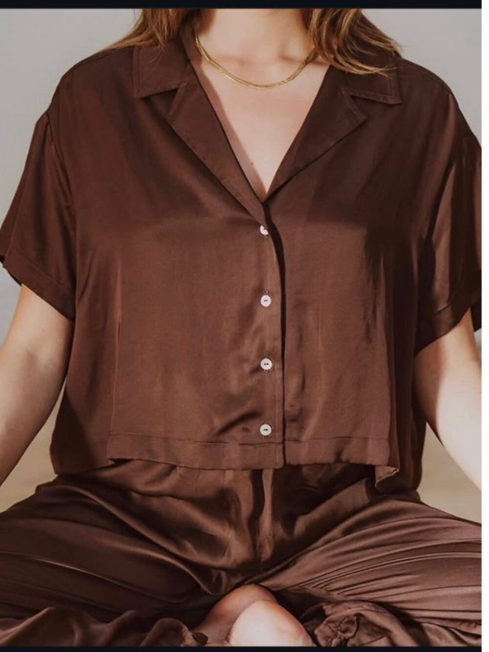 NWT DONNI silky cropped t shirt Size: XSM